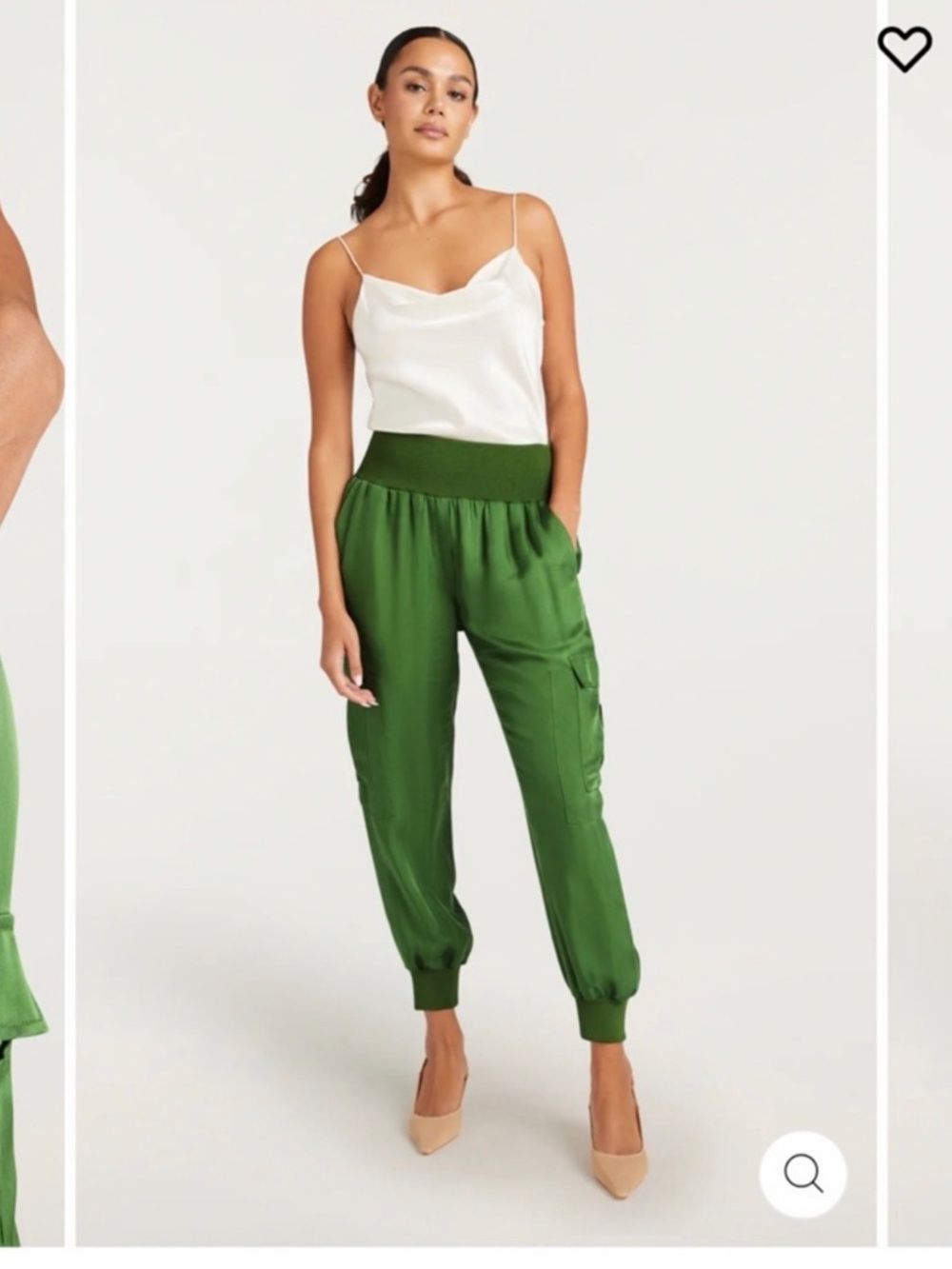 Cinq a Sept Olive Green Giles Cargo Jogger Pants